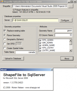 shape2sql