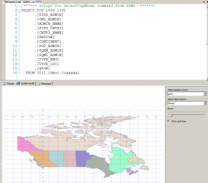 spatialquery spatialresults